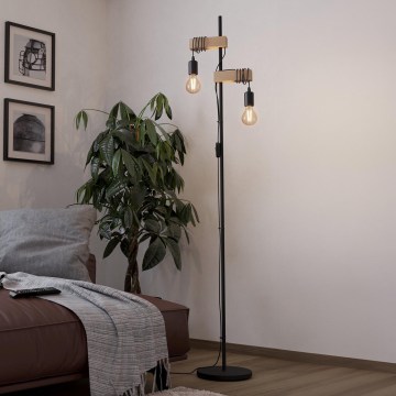 Eglo 183215 - Golvlampa TOWNSHEND 2xE27/10W/230V