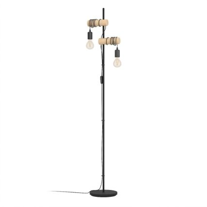 Eglo 183215 - Golvlampa TOWNSHEND 2xE27/10W/230V