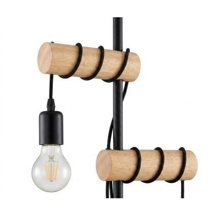 Eglo 183215 - Golvlampa TOWNSHEND 2xE27/10W/230V