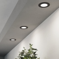 Eglo - 3-pack LED infällda downlights LED/3,7W/230V 2700/4000/6500K Ø 8,8 cm svart
