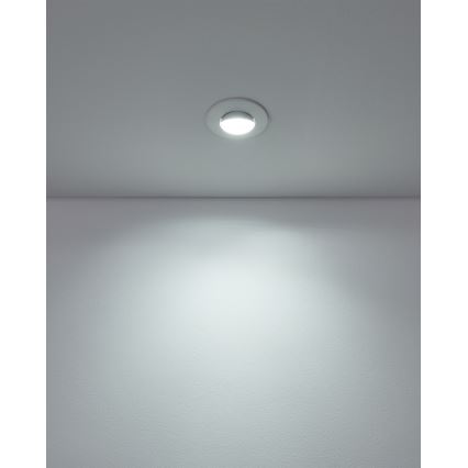 Eglo - Set om 10 LED-infällda armaturer LED/4,9W/230V 2700/4000/6500K Ø 9 cm vit