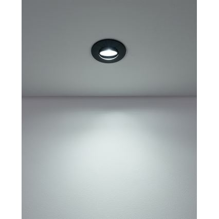 Eglo - Set om 10x LED-infällda downlights LED/4,9W/230V 2700/4000/6500K Ø 9 cm svart
