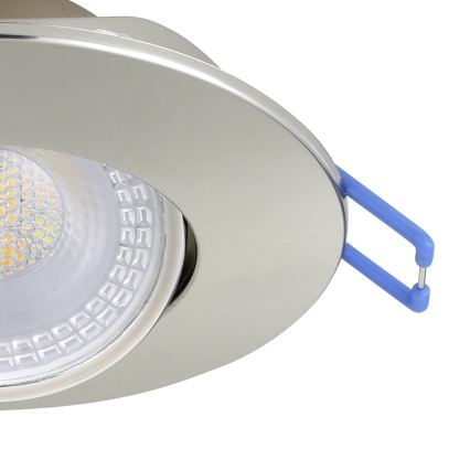 Eglo - Set med 3 infällda LED-taklampor LED/4,9W/230V 2700/4000/6500K Ø 9 cm matt krom