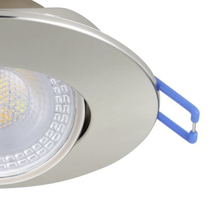Eglo - SET med 10 infällda LED-downlights, LED/4,9W/230V, 2700/4000/6500K, Ø 9 cm, matt krom