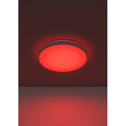 Eglo 300689 - LED RGBW dimbart takarmatur MONTARELLINO-Z LED/18,5W/230V 2700-6500K Ø 38,7 cm vit + fjärrkontroll