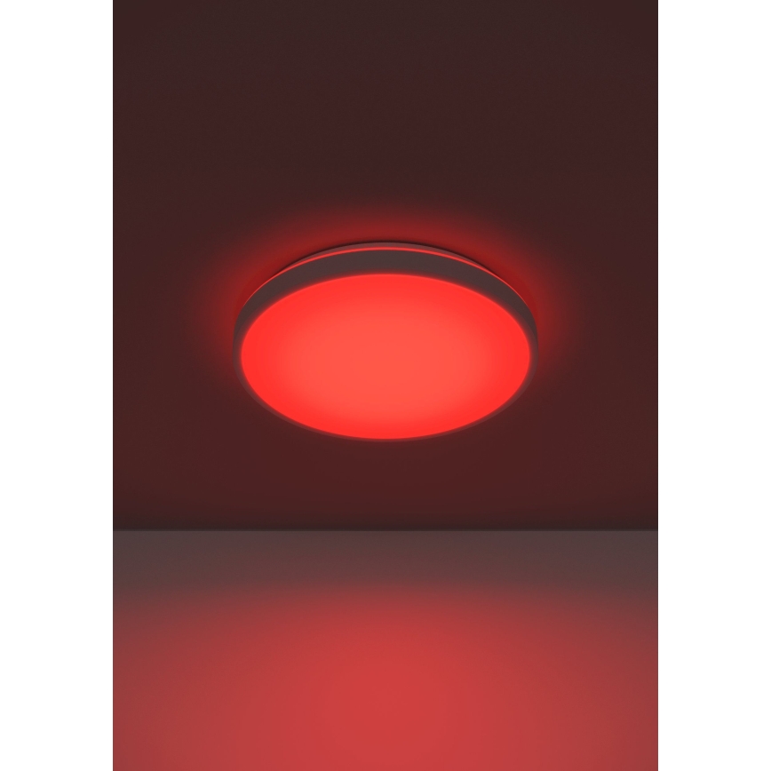 Eglo 300689 - LED RGBW dimbart takarmatur MONTARELLINO-Z LED/18,5W/230V 2700-6500K Ø 38,7 cm vit + fjärrkontroll