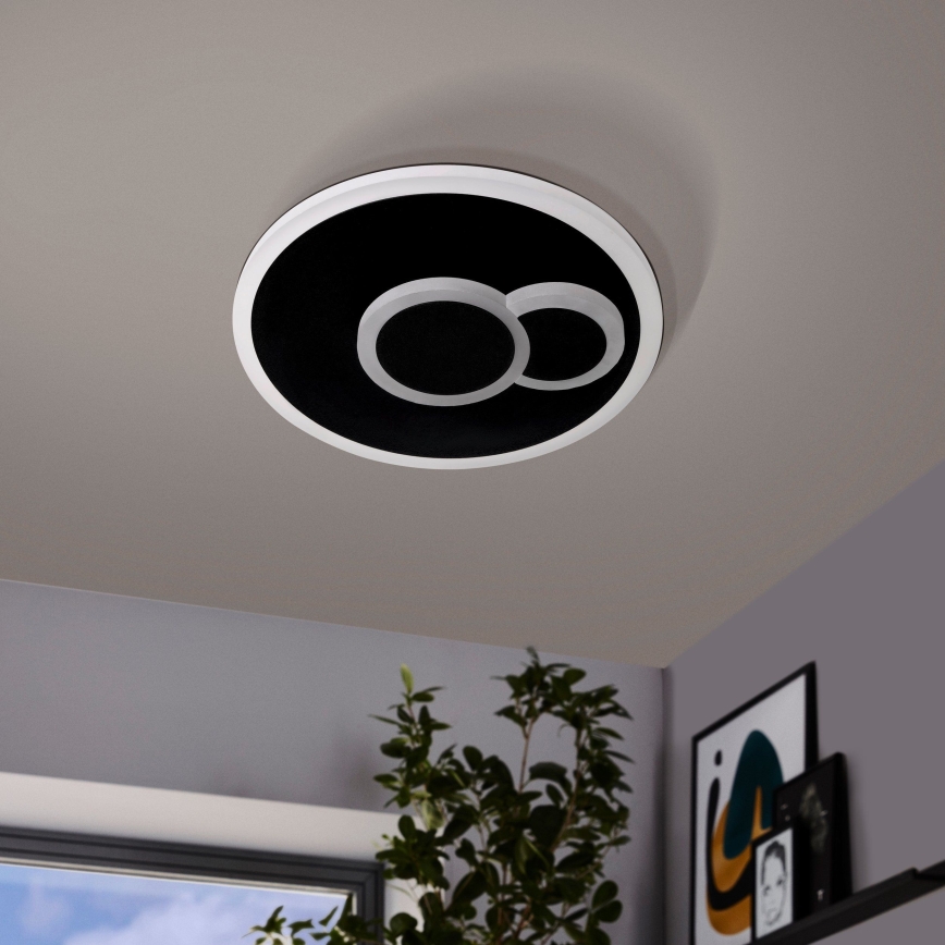 Eglo - LED Taklampa LED/7,8W/230V Ø 20 cm svart