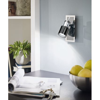 Eglo - LED spotlampa 1xGU10/5W/230V svart