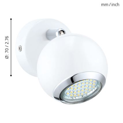 EGLO 31001 - LED spotlight BIMEDA 1xGU10/3W LED