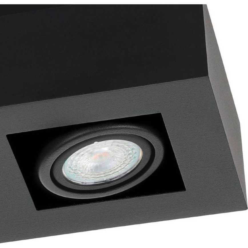 Eglo 31064 - LED-spotlampa MENDOZA 3xLED/4,7W/230V 3000K svart