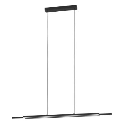 Eglo 31232 - LED ljuskrona med textilsladd CANNIGIONA LED/20,3W/230V svart