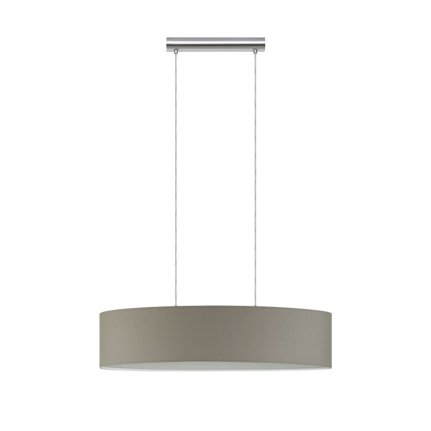 Eglo - Taklampa 2xE27/60W/230V taupe