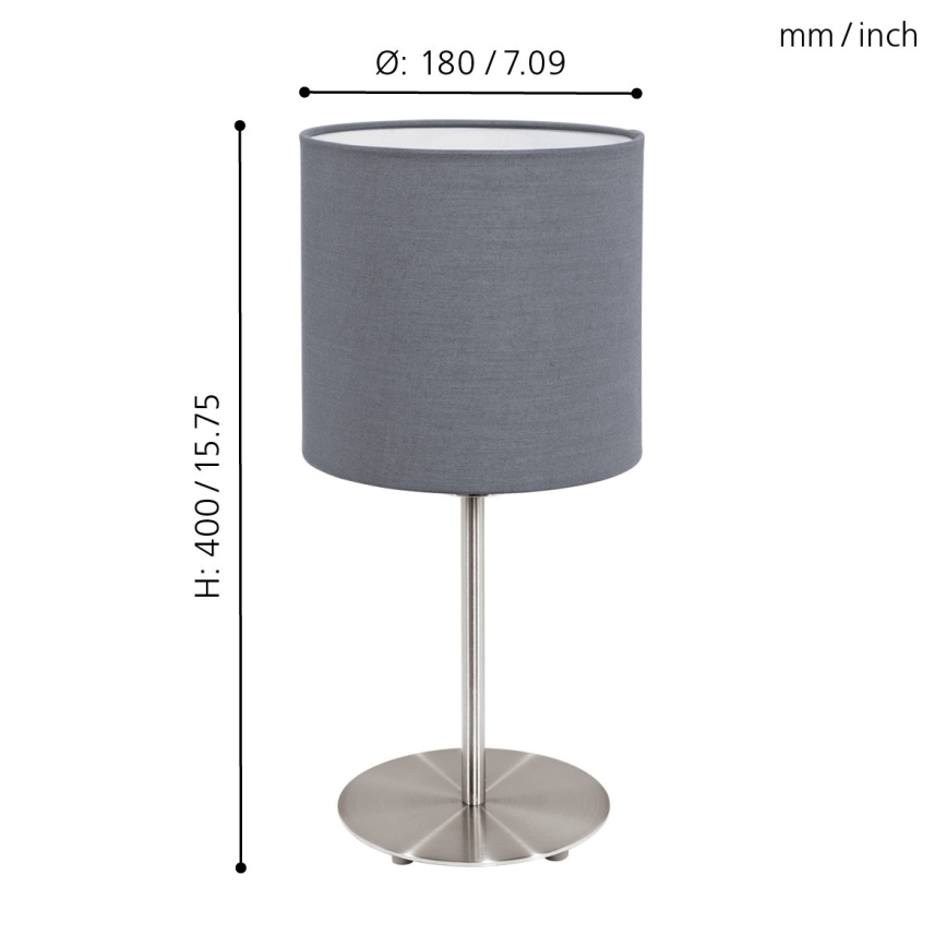 Eglo - Bordslampa 1xE27/60W/230V