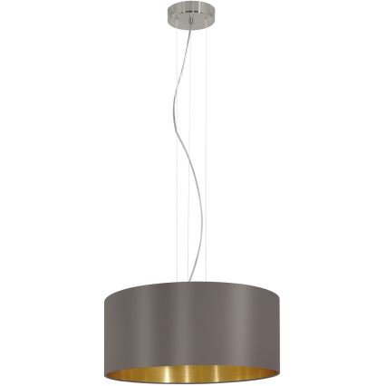 Eglo 31608 - Hängande Ljuskrona med snöre MASERLO 3xE27/60W/230V