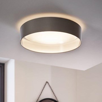 Eglo 31623 - LED taklampa MASERLO LED/16W/230V 3000K Ø 40,5 cm grå/silver