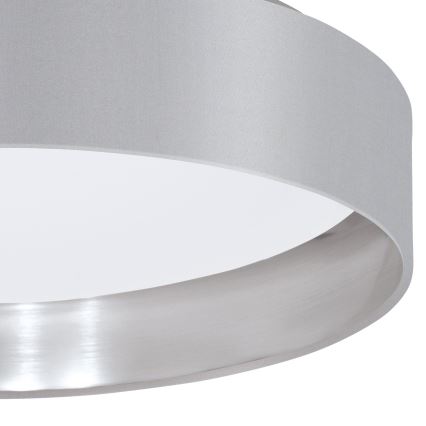 Eglo 31623 - LED taklampa MASERLO LED/16W/230V 3000K Ø 40,5 cm grå/silver