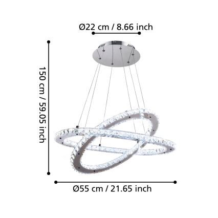 Eglo - LED taklampa LED/29,6W/230V