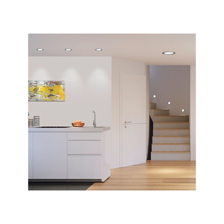 Eglo 31671 - LED infälld takarmatur FUEVA 1 LED/10,9W/230V Ø 17 cm