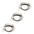Eglo 31692 - 3-pack LED-infällda spotlights TEDO 1xGU10/5W/230V
