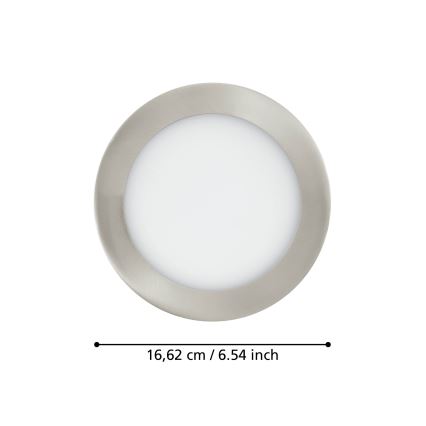 Eglo 31746 - LED-dimbar infälld badrumsarmatur FUEVA-Z LED/10,5W/230V 2700-6500K IP44 krom Ø 16,5 cm