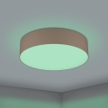 Eglo 31767 - LED RGBW dimbar taklampa ROMAO-Z LED/35W/230V 2700-6500K Ø 57 cm taupe
