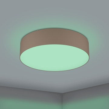 Eglo 31767 - LED RGBW dimbar taklampa ROMAO-Z LED/35W/230V 2700-6500K Ø 57 cm taupe