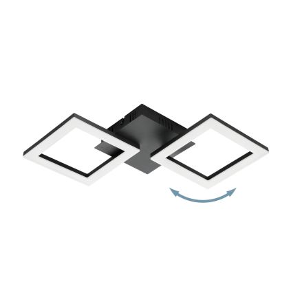 Eglo 31773 - LED Dimbar taklampa PARANDAY-Z LED/15,5W/230V 3000-6500K svart