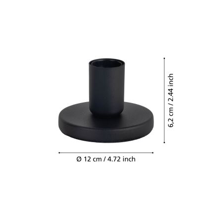 Eglo - Lampfot 1xE27/40W/230V svart