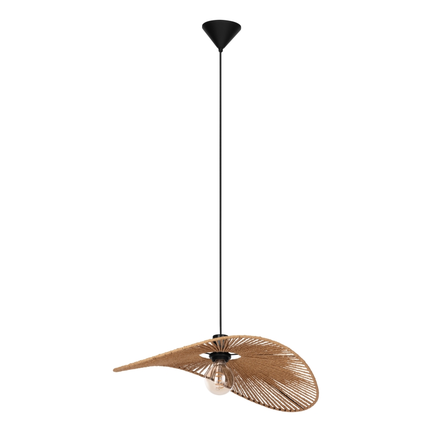 Eglo - Pendellampa med kabel 1xE27/42W/230V 56 cm brun/svart
