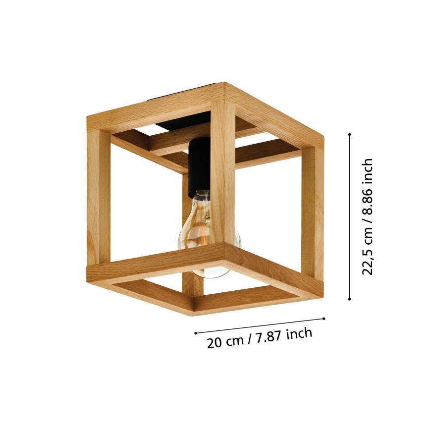 Eglo 32146 - Taklampa BLACKCROWN 1xE27/40W/230V