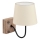 Eglo 32248 - Vägglampa 1xE14/40W/230V brun/beige