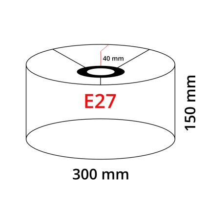 Eglo 32476 - Universell lampskärm TUNJA E27 Ø 30 cm vit