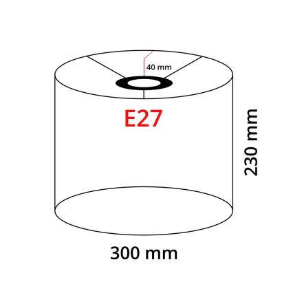 Eglo 32488 - Universell lampskärm TUNJA E27 Ø 30 cm taupe