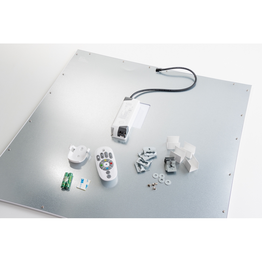 Eglo 32547 - LED RGBW dimbar infälld/ytmonterad panel 2-i-1 SALOBRENA-C LED/34W/230V vit 60x60 cm + fjärrkontroll