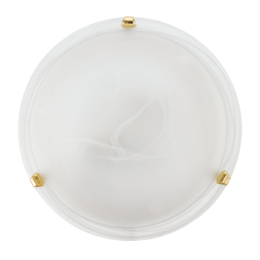 Eglo 32601 - LED taklampa SALOME LED/11W/230V Ø 30 cm guldfärgad/alabasterglas