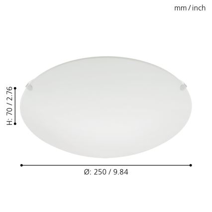 Eglo 32602 - Taklampa MARS LED/11W/230V Ø 25 cm
