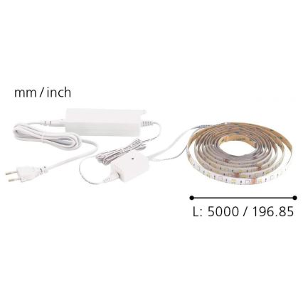 Eglo - LED RGB CCT-remsa 5 m STRIPE-C LED/16W/230V