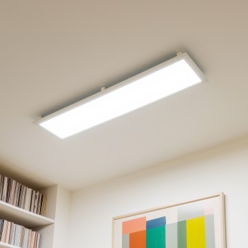 Eglo 32734 - LED RGBW dimbar ytmonterad 2-i-1 SALOBRENA-C LED/34W/230V vit + fjärrkontroll
