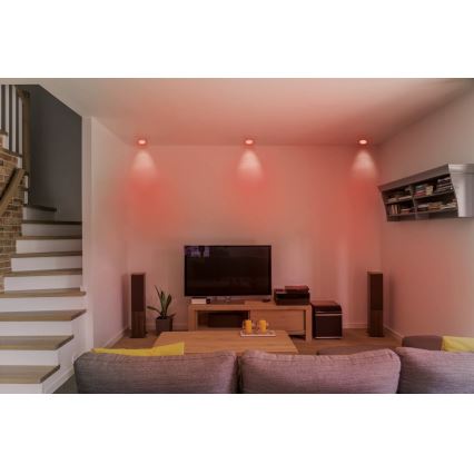 Eglo - LED RGB dimbar infälld taklampa FUEVA-C LED/10,5W/230V Ø 17 cm