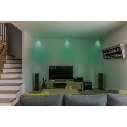 Eglo - LED RGB dimbar infälld taklampa FUEVA-C LED/10,5W/230V Ø 17 cm