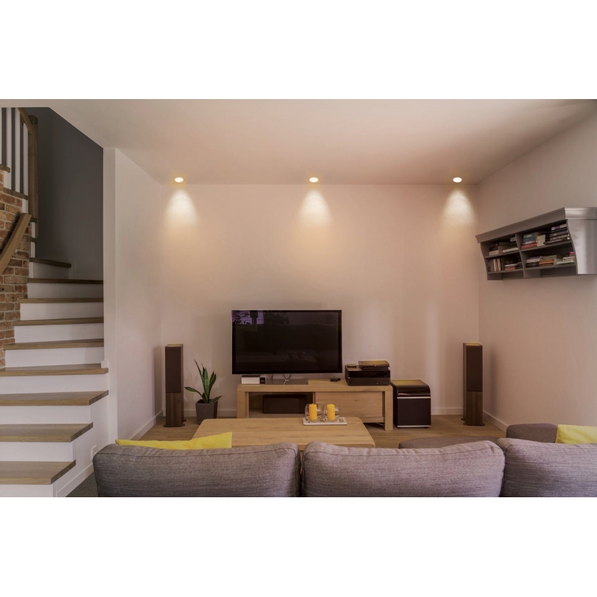 Eglo - LED RGB dimbar infälld taklampa FUEVA-C LED/10,5W/230V Ø 17 cm