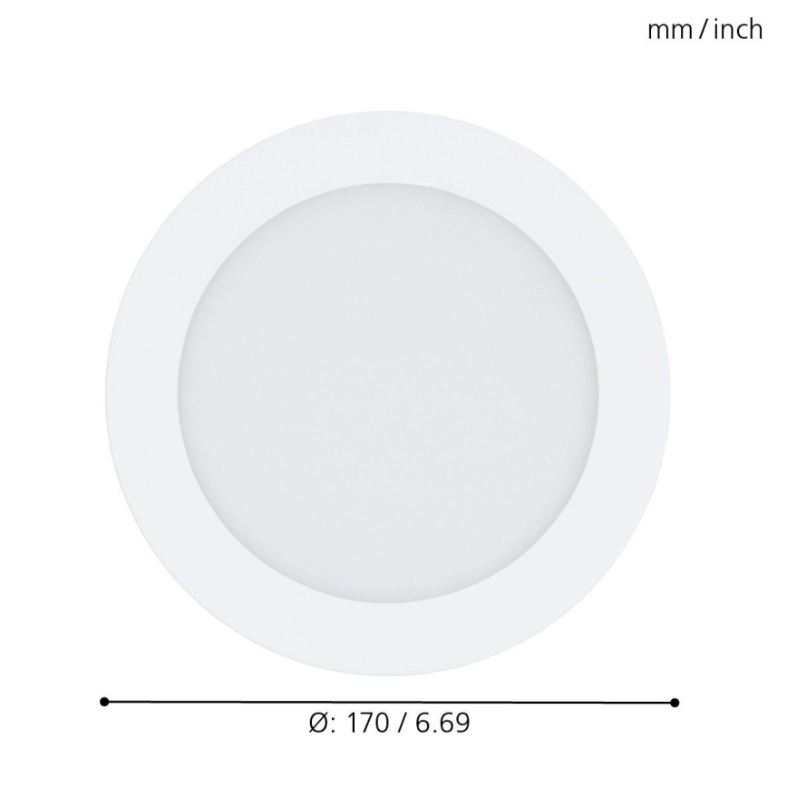 Eglo - LED RGB dimbar infälld taklampa FUEVA-C LED/10,5W/230V Ø 17 cm