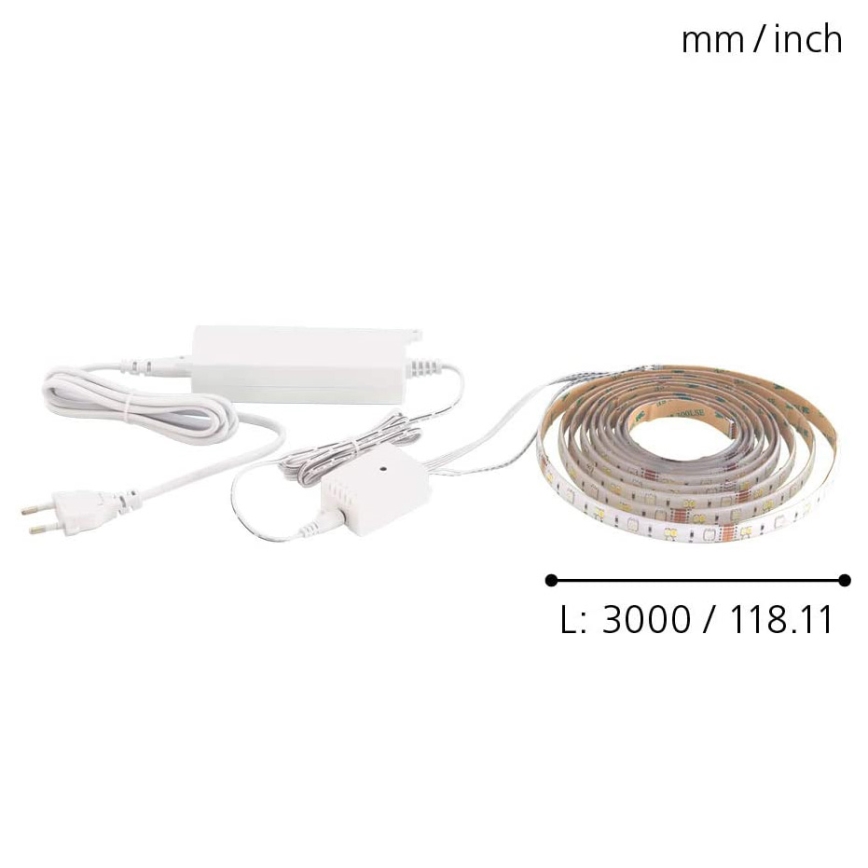 Eglo - LED RGB-slinga 3m STRIPE-C LED-RGB/11,4W/230V