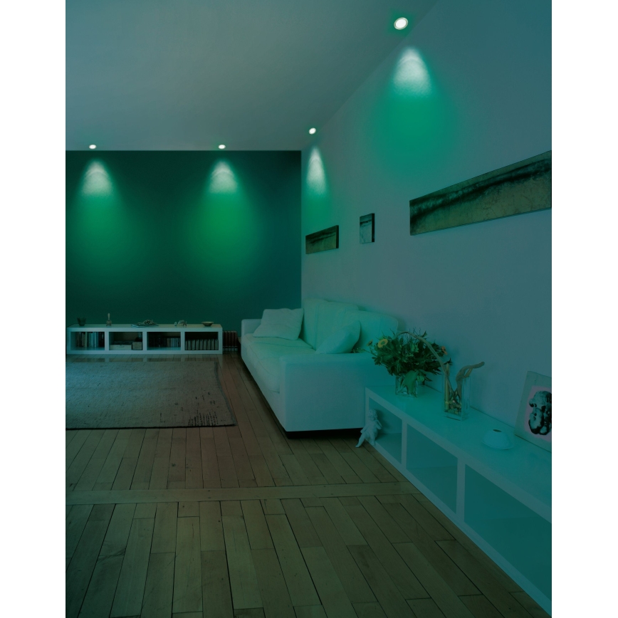 Eglo - LED RGB dimbar infälld takarmatur FUEVA-C LED/5,4W/230V Ø 12 cm