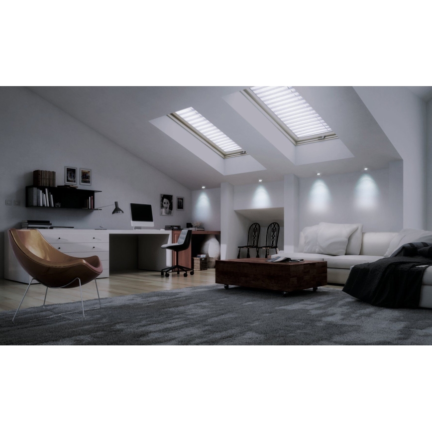 Eglo - LED RGB dimbar infälld takarmatur FUEVA-C LED/10,5W/230V Ø 17 cm