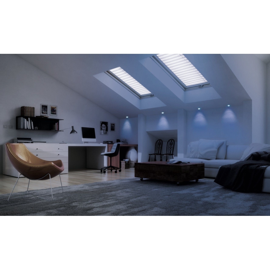 Eglo - LED RGB dimbar infälld takarmatur FUEVA-C LED/10,5W/230V Ø 17 cm