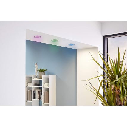 Eglo - Set om 3 dimbara LED RGB-infällda downlights FUEVA-C LED/3W/230V Ø 8,5 cm