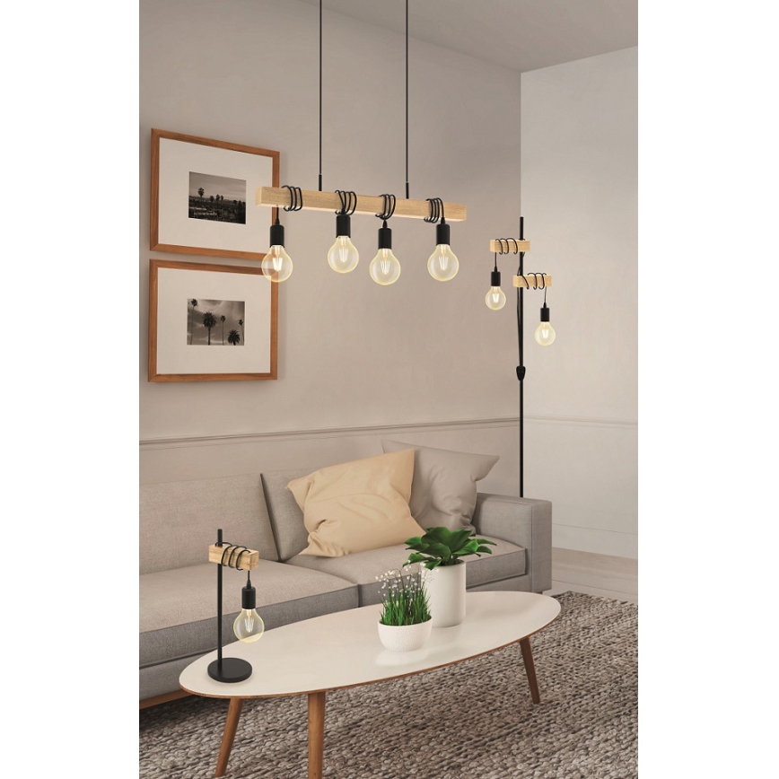 Eglo 32919 - Golvlampa TOWNSHEND 2xE27/10W/230V