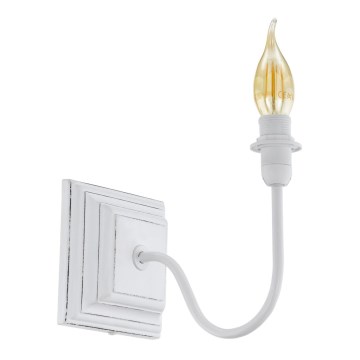 Eglo 33001 - Vägglampa 1x E14/40W/230V, vit