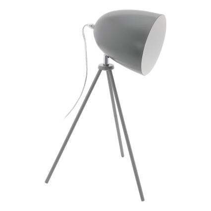 Eglo 33094 - Bordslampa DUNDEE 1xE27/60W/230V grå